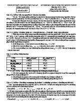 Kì thi chọn học sinh giỏi Hùng vương năm học 2013 - 2014 môn Hóa học lớp 11 - Trường THPT chuyên Chu Văn An tỉnh Lạng Sơn